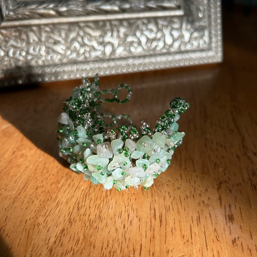 Green Beaded Bracelet